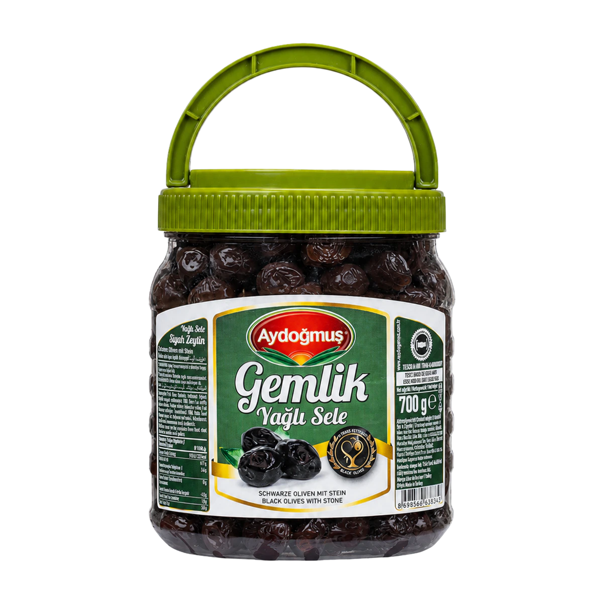 Gemlik Siyah Zeytin Yeşil Kapak 1100 cc 201-260 XL-L