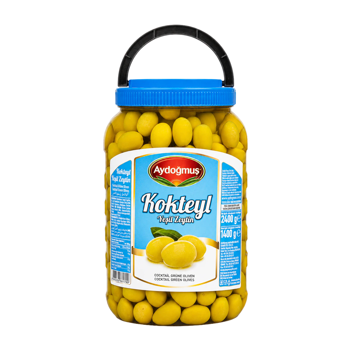 Yeşil Zeytin Kokteyl 2200 cc 201-230 XL