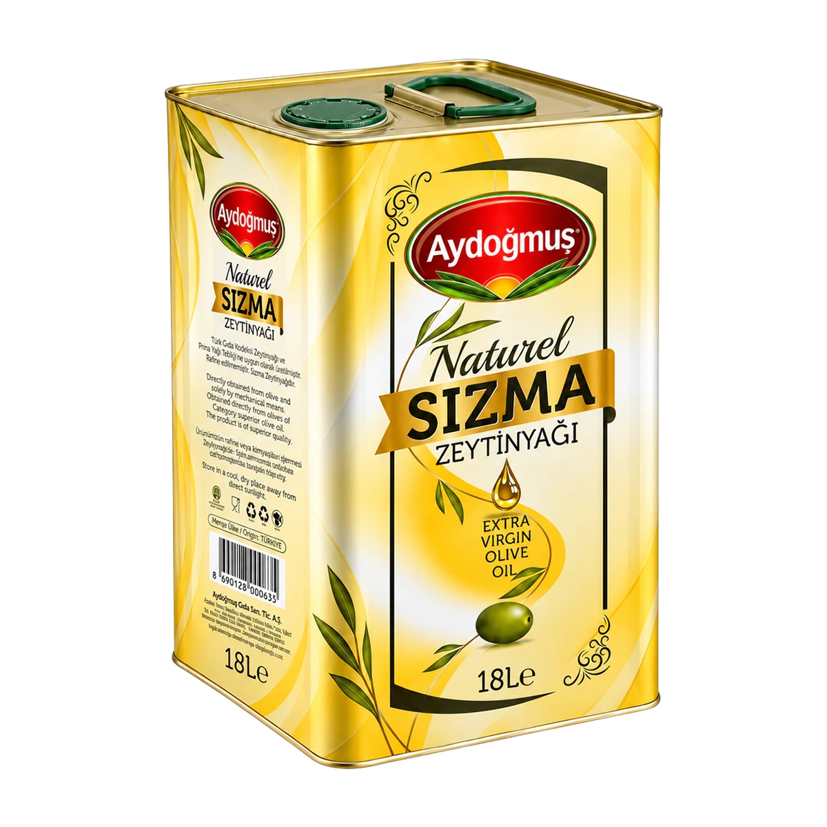 Zeytinyağı Natürel Sızma Soğuk Sıkım 18LT