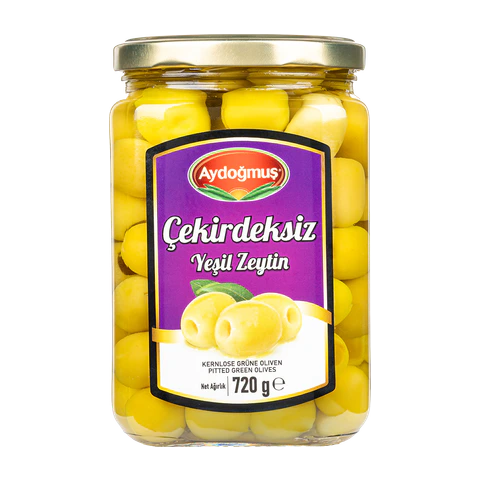 Yeşil Zeytin Çekirdeksiz Cam 720 cc 231-260 L
